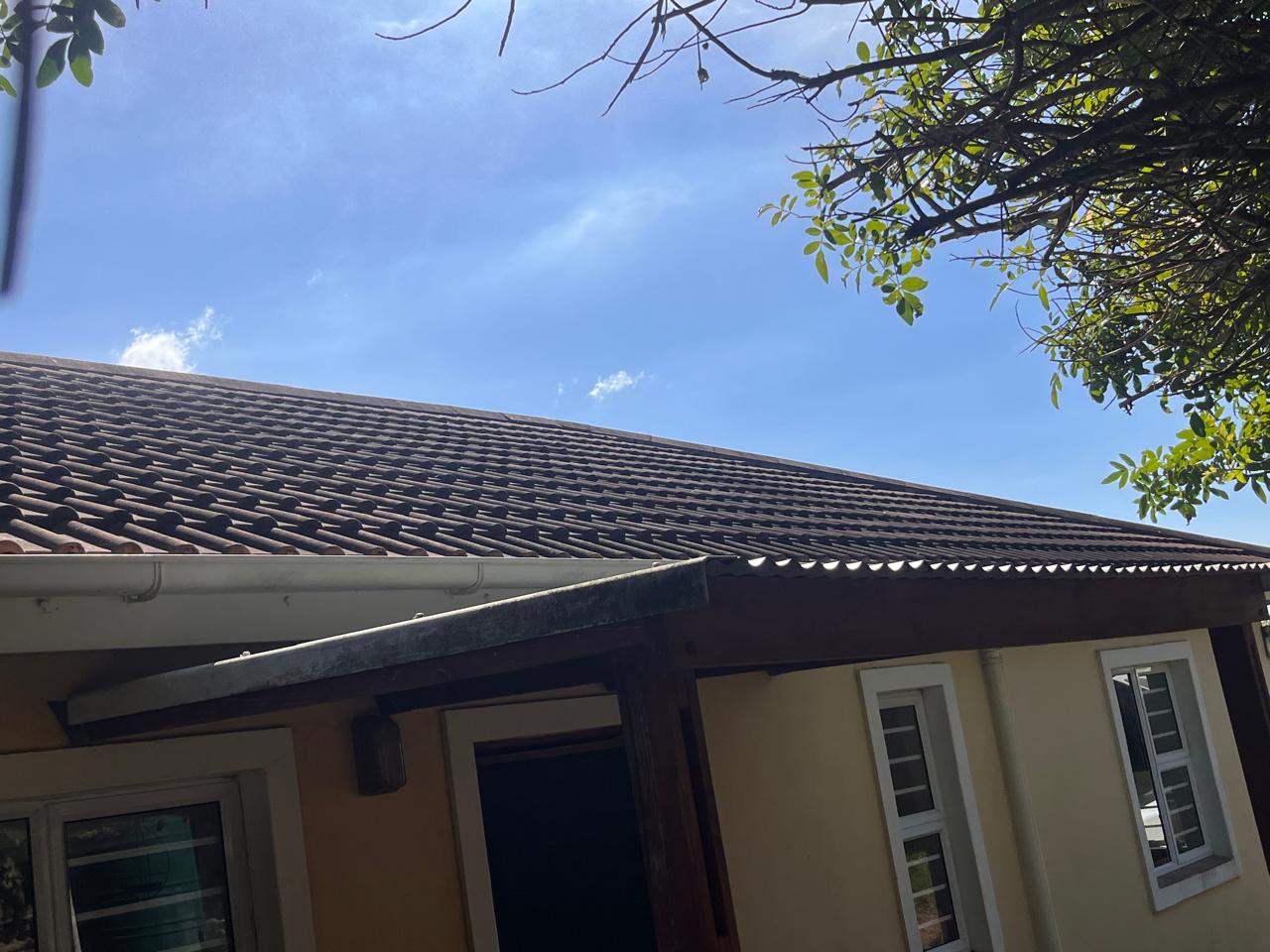 Tile roof after cleaning and sealing treatment