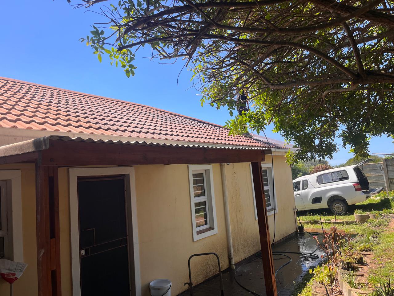 Exterior view — completed roof cleaning and treatment